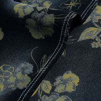 Jupe et Blouse en Denim Imprimé Floral Écologique pour Femmes et Filles, Style Féminin et Romantique, Personnalisable, 300M OEM