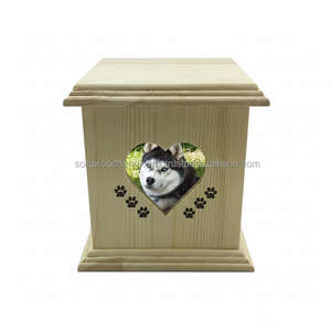 Caja de urna de madera funeraria para cenizas de mascotas Urnas de cremación de madera para cenizas de gatos y perros Urnas de palisandro a bajo precio - Product Image 1