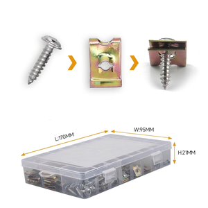 Custom 6/8/10/12 Interior Trim Fasteners Stainless Steel U Clips Nut <b>Screws</b> for Automotive - Product Image 4