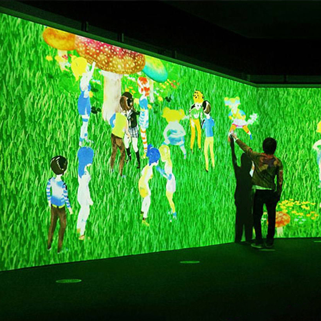 Interactive Kids Educational 3D Projector Games System Art Interactive Wall Projection Exhibit Advertising Equipment