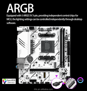 JGINYUE M-ATX B450M PRO ARGB AM4 anakart AMD 5600X/5700X/X3D/5800X/5900X/5950X CPU destekler - Product Image 5