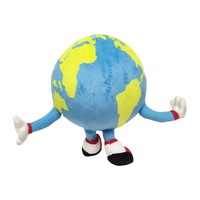 Jouet en peluche éducatif du monde Terre, globe terrestre en peluche, personnage cadeau pour les étudiants, poupée en peluche en tissu par Maker Toy