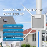 Gecko 3000M Punto de Acceso Empresarial WiFi6 para Exteriores con Firewall y QoS Wave2 MU-MIMO 2.4GHz/5.8GHz Repetidor/Mesh de Largo Alcance