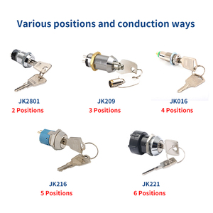 JIEKAI Promotion : Interrupteur à clé électrique 12/16/19 mm, durable, pour alarme incendie, avec verrouillage marche/arrêt - Product Image 1