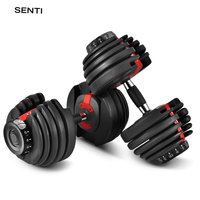 Haltères réglables écologiques en fer 90 lb pour usage domestique, système de poids pour salle de sport, ensembles d'haltères personnalisés, vente en gros à prix abordable