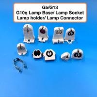 Douilles de lampe fluorescente T5 T6 T8 G13 G5, supports de lampe, douilles de lampe pour lampe UVC à double extrémité 2 broches