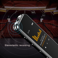Mini enregistreur vocal numérique intelligent avec fonction musicale, format WAV MP3, enregistrement vocal activé par la voix, enregistrement téléphonique sans fil, stockage de 16 Go à 128 Go