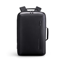 Sac à dos d'ordinateur portable professionnel imperméable de grande capacité avec logo personnalisé, sac à bandoulière double portable pour les voyages avec port USB