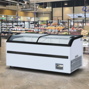 Vitrinas Refrigeradas Curvas Comerciales para Helados y Carnes, con Enfriamiento Directo, para <span class=keywords><strong>Supermercados</strong></span> - Product Image 6