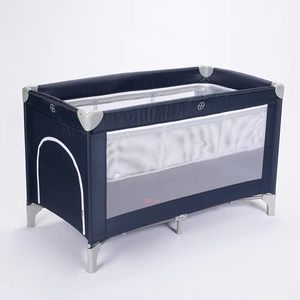 Lit bébé portable pliable avec panneau en maille <span class=keywords><strong>Parc</strong></span> de jeu pour bébé facile à transporter avec <span class=keywords><strong>crochet</strong></span> deuxième couche et table à langer - Product Image 5