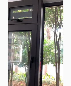 Puertas y ventanas interiores de aluminio de alta calidad con rotura de puente térmico y vidrio aislante, resistentes al viento, fábrica de Foshan - Product Image 5