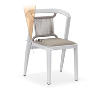 Ensemble de table et de chaises de balcon de loisirs en plein air, luxe léger, créatif, personnalisé, table à thé et chaises, meubles en trois pièces