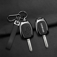 Housse de clé en cuir et alliage de zinc pour Renault Koleos, Latitude, Fluence, Captur, K-ZE, Kadjar, coque de clé à distance antichoc