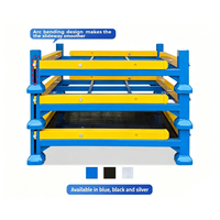 Étagère de stockage détachable à 4 poteaux pour palettes, en acier, empilable, capacité 1000 kg, pour la logistique et le stockage en entrepôt