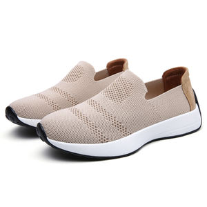 Zapatillas de Mujer al por Mayor con Parte Superior de Punto Transpirable, Mocasines Sin Cordones para Caminar, Calzado Deportivo Femenino - Product Image 4