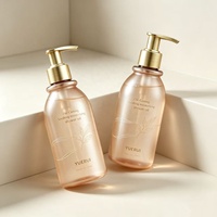 YUERUI Nouvelle bouteille de shampoing en plastique de 250 ml de forme unique, flacon pompe PET pour lotion corporelle et huile, emballage pour gel douche, savon liquide et savon pour le corps