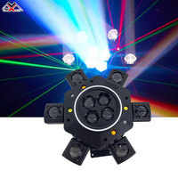 Projecteur matriciel professionnel MZX à six bras LED RGBW, 26 canaux DMX512, pour scène, DJ et éclairage de club