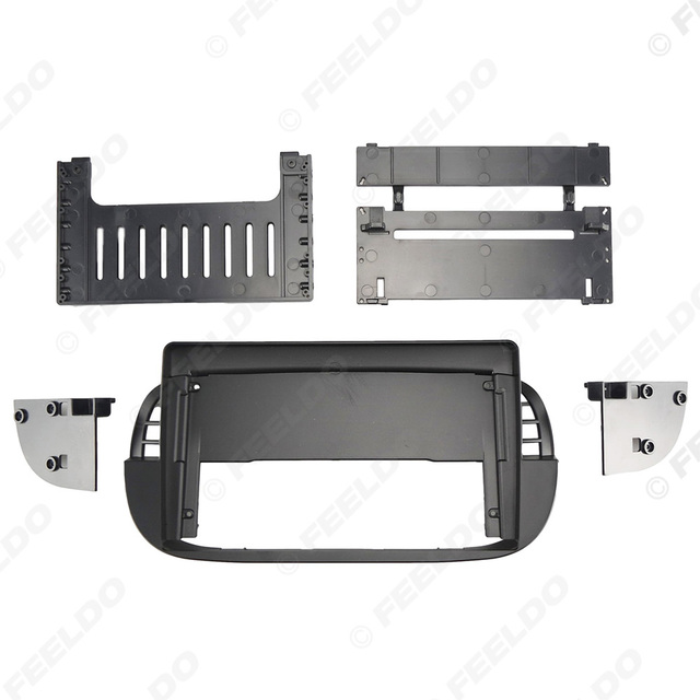 Car Audio 9" Big Screen Head Unit Dash Fascia Panel Frame Kit Adapter for Fait 500 (2007-2015) Radio Dash Frame