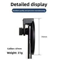Clip de filtres multifonctionnels pour téléphone portable 67 mm pour polarisation, ND, réglable, étoile, noir, blanc, diffusion, flou doux