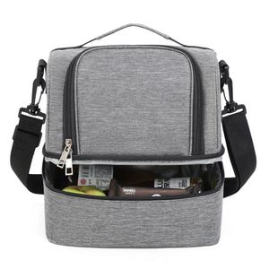 Sac isotherme portable grande capacité en aluminium épais pour le déjeuner en extérieur, idéal pour les employés de bureau - Product Image 2