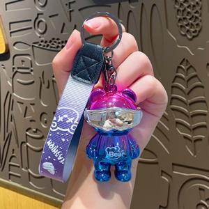 Porte-clés ours <span class=keywords><strong>cyberpunk</strong></span> Hecion, nouveau design, accessoire de mode cartoon, porte-clés ours lumineux, 3 couleurs - Product Image 6