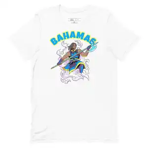 Explosive Modelle Fabrik Neueste Polyester Bahamas T-Shirt Werbe-T-Shirt für Männer Praktische Anpassung Qualität Großhandel