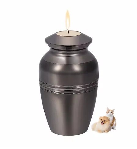 Stainless Steel Candle Holder Cremation Urn Ashes casket cemetery coffin Ashes Keepsake ash urn
