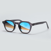 Gafas de Sol Redondas de Lujo Personalizadas 2026, Montura Completa, Transparentes, Negras, Vintage, Unisex, Lentes de PC Coloridas, Protección UV400, para Exteriores, Más Vendidas