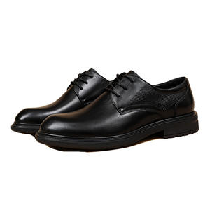 Zapatos de Vestir de Hombre de Cuero Transpirable de Alta Calidad con Cordones y Punta Fina - Modelo 2026, Muy Solicitados, Tipo Derby - Product Image 4