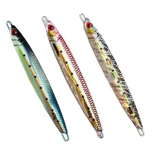 3D UV Imprimé Lumineux 40g/60g/80g/100g/120G Simuler Poisson Métal Jig leurre Pitch Jigging Pêche Jig Leurre