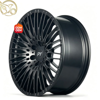 Jantes tout-terrain sur mesure à faible MOQ, forgées par flux, 17, 18, 20 pouces, 6x139.7, 5x127, noir brillant fraisé pour Isuzu D-Max, MU-X, Mazda BT-50