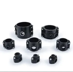 Competitive Prices Sewage Treatment Products Fusion Fittings Various Hdpe HDPE Pipes Fittings for Connecting Pipes Welding Black