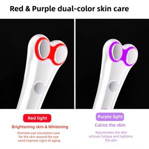 Ensemble de baguette chauffante pour les yeux et le visage 6 en 1, vibration pour les yeux, éclaircissement du contour des yeux, soulagement des rougeurs, massage relaxant - Product Image 5
