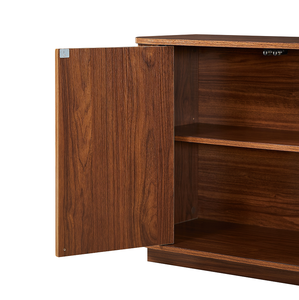 Modern Adjustable Sideboard Storage Cabinet TV Stand with Wave Pattern <b>Buffet</b> Cabinet Wooden Vertical Striped Living Room - Product Image 3