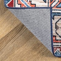Tapis d'appoint vintage oriental lavable antidérapant, tapis persan pour salon, grand tapis