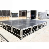 Escenario Modular de Aluminio y Hierro para Conciertos, Actuaciones y Discursos, con Capacidad de Carga de 1000 kg y Dimensiones Personalizables