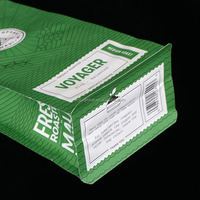 Sacs d'emballage alimentaire biodégradables refermables à fond plat avec fermeture éclair, personnalisés, imprimés, OEM, blancs, en MOPP/VMPET/PE, pour thé, café