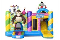 Château gonflable Color Funworld Animal Party, modèle Singe, pour enfants, usage commercial, taille 5,4 m, 2-3 ans