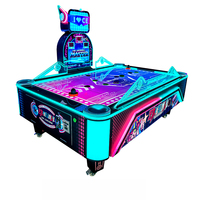 Table de jeu de hockey sur air de bureau, machine de jeu d'arcade de mini-hockey à monnayeur, équipement interactif d'intérieur, armoire de jeu de hockey de table