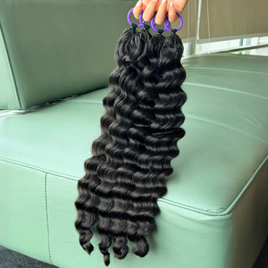 Extensiones de cabello de ganchillo sueltas y pre-enlazadas de 22 pulgadas, 100% cabello humano virgen para mujer, al por mayor - Product Image 3