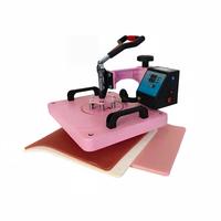 Presse à chaud multifonction 8-en-1 rose 30*38cm, transfert thermique par sublimation pour T-shirts, casquettes, tasses, assiettes, artisanat DIY