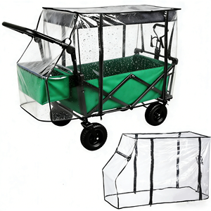 Large-capacity Foldable Oxford Cloth <b>Trolley</b> Four-Wheel Waterproof Eco-Friendly Rain Cover for Picnic Beach Shopping Tools - Product Image 1