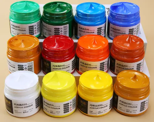 Custom 12/24/36 Kleuren Acrylverf Set Acrylkleurverf Kopen Groothandel 100Ml Acrylverf Prijzen Voor Kinderen