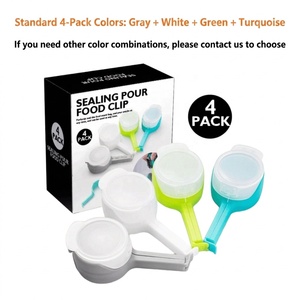 Offerta Speciale: 4 Confezioni <span class=keywords><strong>di</strong></span> Clip Sigillanti per Alimenti - Chiusure Ermetiche per Sacchetti <span class=keywords><strong>di</strong></span> Caffè, Cereali e Snack, Organizzatore per Cucina - Product Image 4