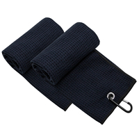 Serviettes de golf personnalisées avec logo, broderie, microfibre, motif gaufré, mousqueton, serviette de golf nid d'abeille