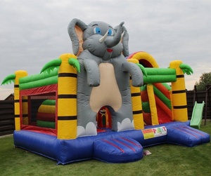 2025 <span class=keywords><strong>2021</strong></span> Elephant Inflate Castle 2020 Hot Rental Inflate Combo Bounce House con tobogán - Product Image 1