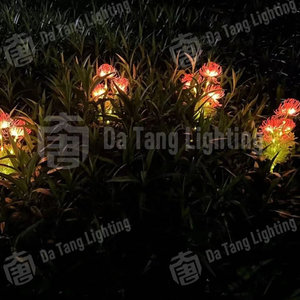 Luz Decorativa LED con Forma de Lirio Araña, Alimentada por Energía Solar, Impermeable IP65, para Paisajes y Decoración Navideña - Product Image 6