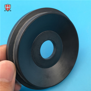 Siège de soupape en céramique de nitrure de silicium résistant à l'usure, douille étagée durable en Si3N4, composant industriel dur anti-friction - Product Image 2