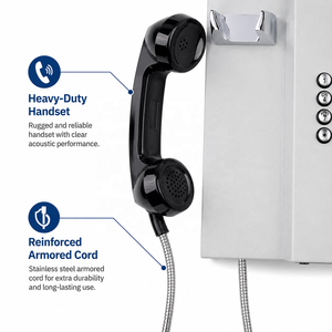 Teléfono de Emergencia Antivandálico para Áreas Públicas con Auricular Reforzado y Botones Metálicos para Centros Comunitarios - Product Image 4