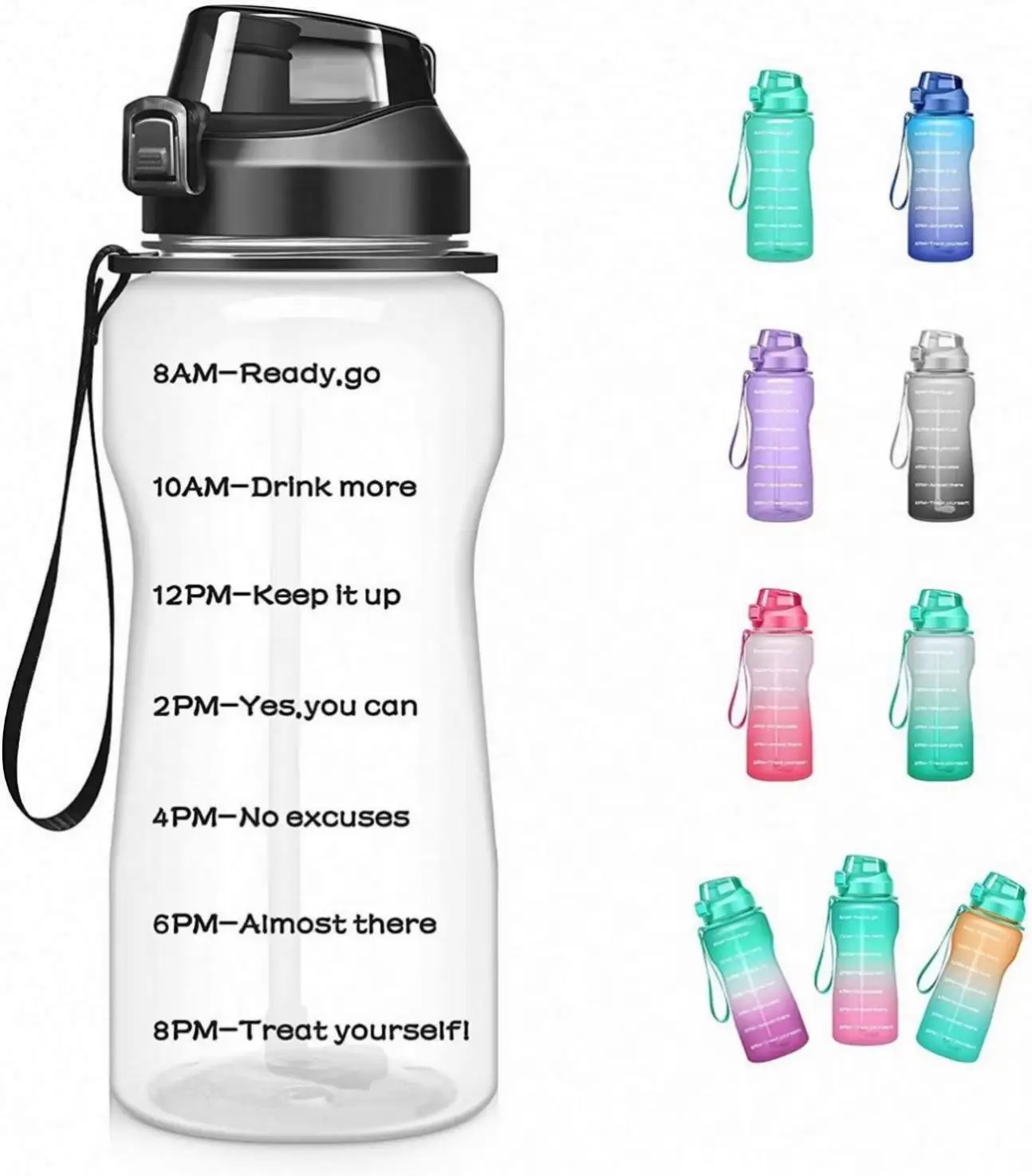 Sports Vacuum Logo Stainless Thermo Flask 2L With Color Insulated Bottle Sipper Vaccume Steel Custom Gradient Sport Water Bottle